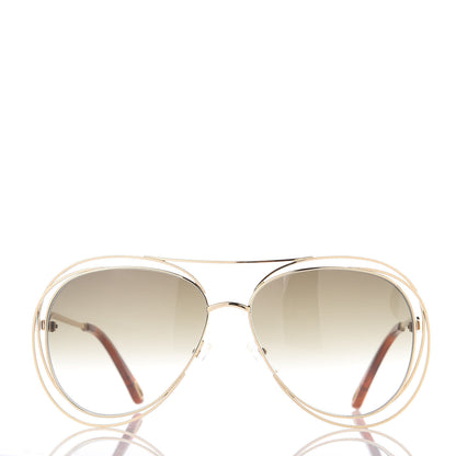 Chloe Carlina Round Sunglasses CE134S Gold 3 of 7