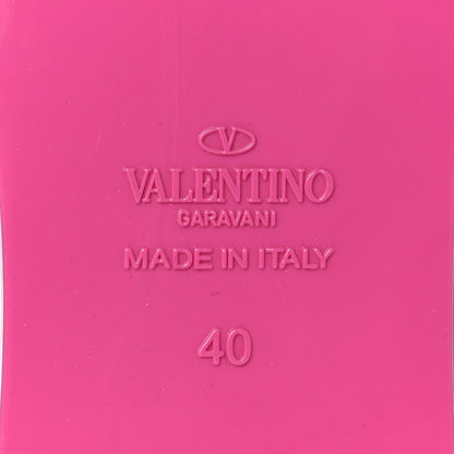Valentino Garavani PVC Jelly Rockstud Caged Flat Thong Sandals 40 Dawn Pink 6 of 8