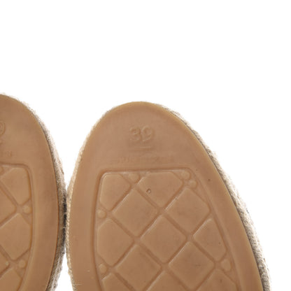 Chanel Lambskin CC Espadrilles 39 Black 6 of 12