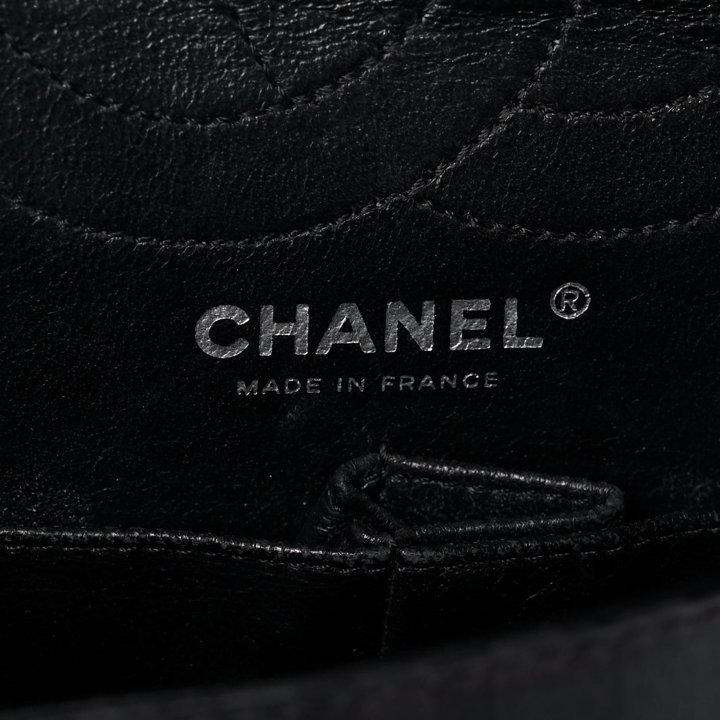 Metallic Calfskin Striped 2.55 Reissue 226 Flap Black