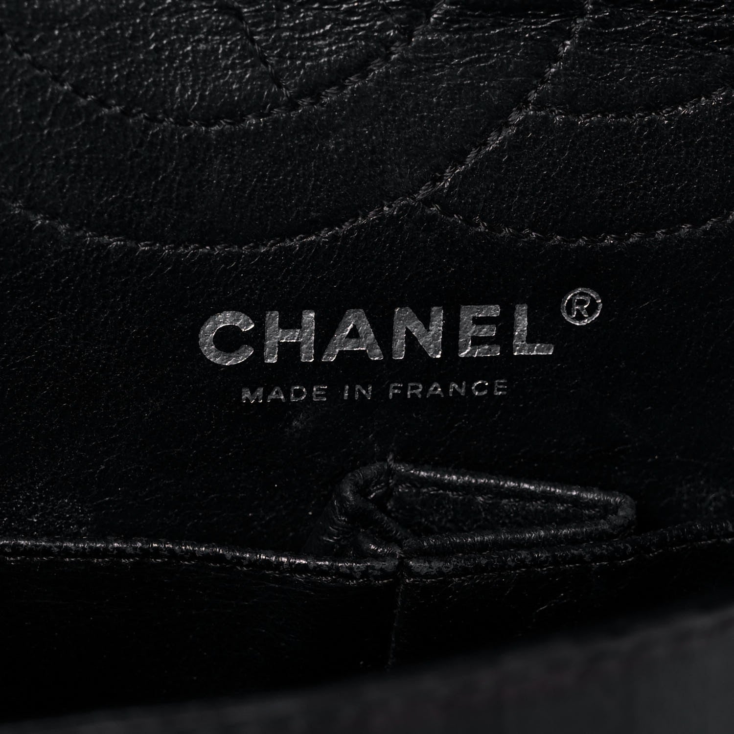 Chanel Metallic Calfskin Striped 2.55 Reissue 226 Flap Black 6 of 15