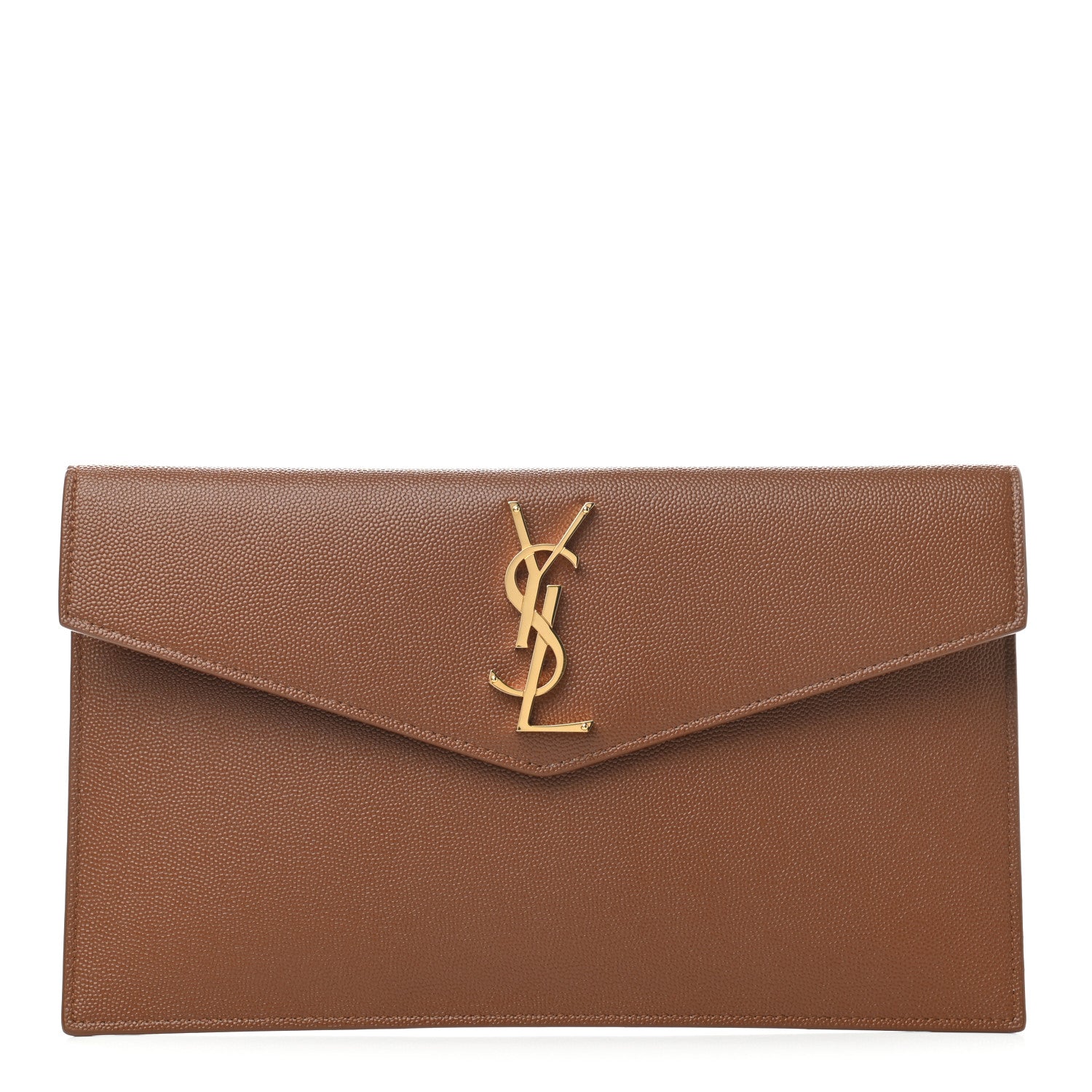 Saint Laurent Grain De Poudre Uptown Pouch Brick 1 of 6