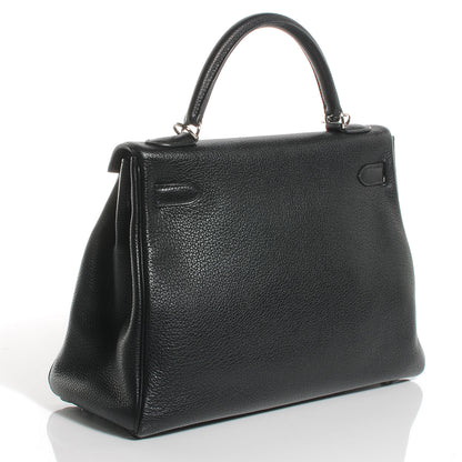 Hermes Taurillon Clemence Kelly 32 Black 3 of 9