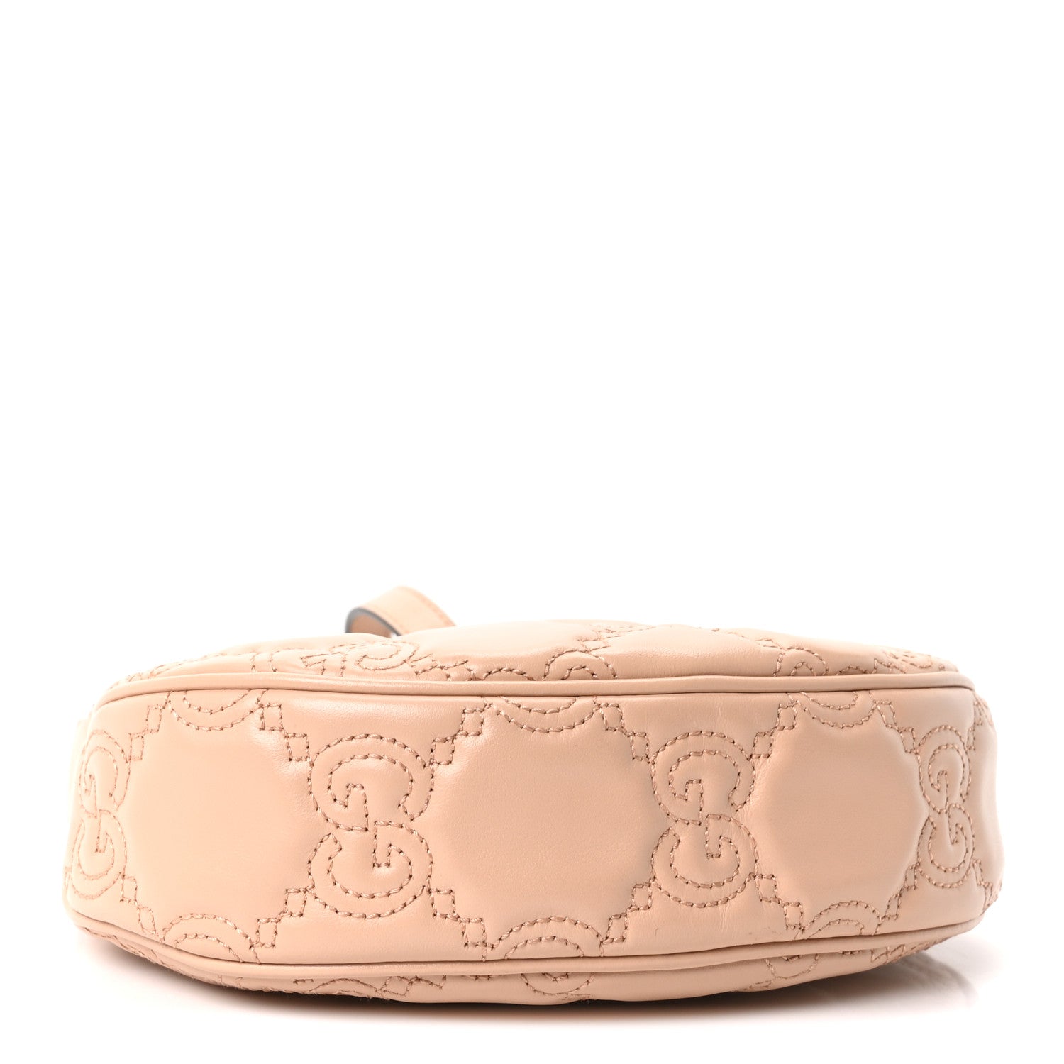 Gucci Calfskin GG Matelasse Mini Hobo Shoulder Bag Perfect Pink Natural 4 of 10