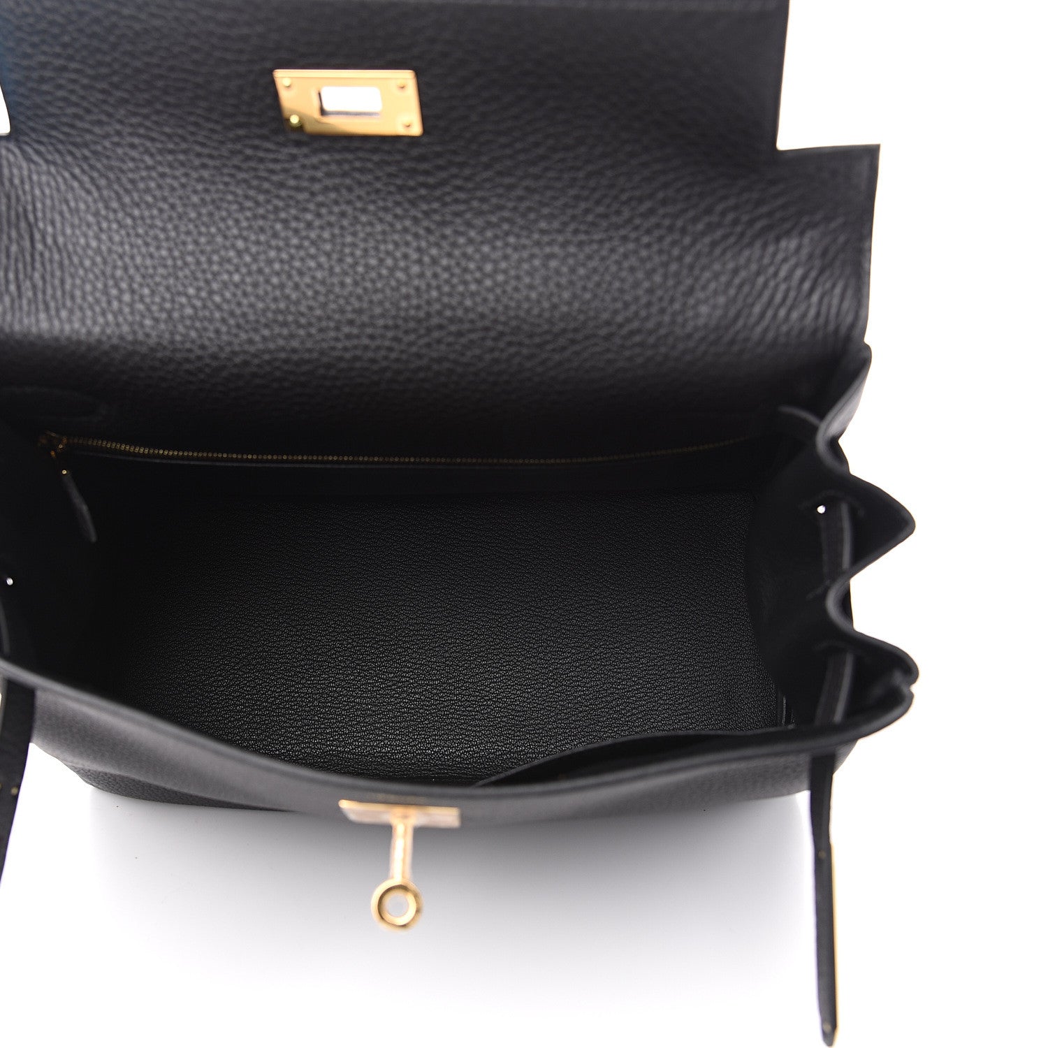 Hermes Togo Kelly Retourne 28 Black 6 of 9