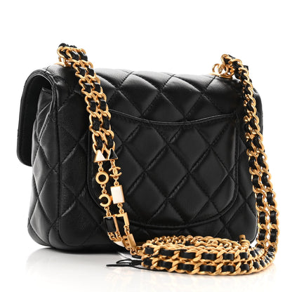 Chanel Lambskin Enamel Quilted Mini Flap Black 3 of 10