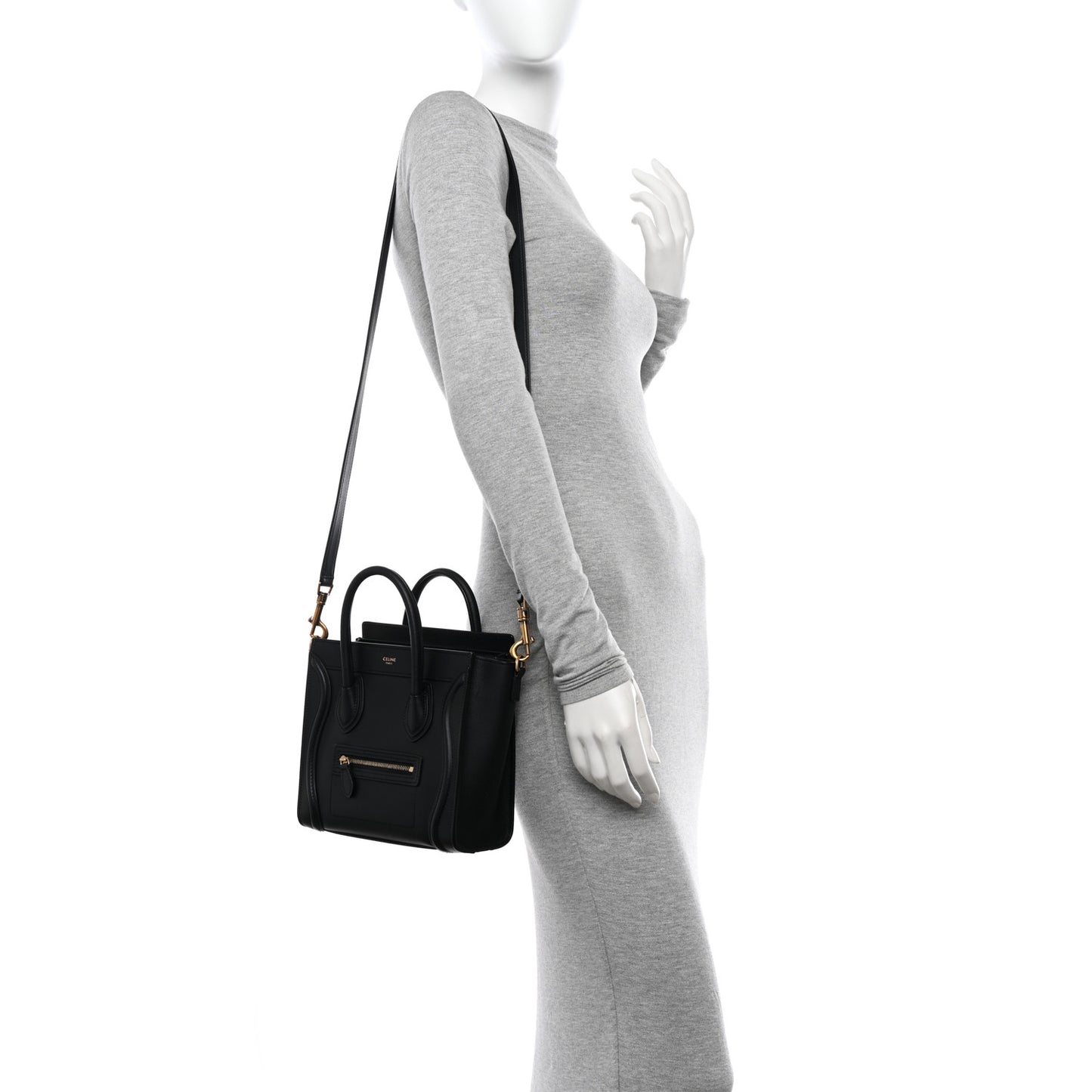 Smooth Calfskin Nano Luggage Black