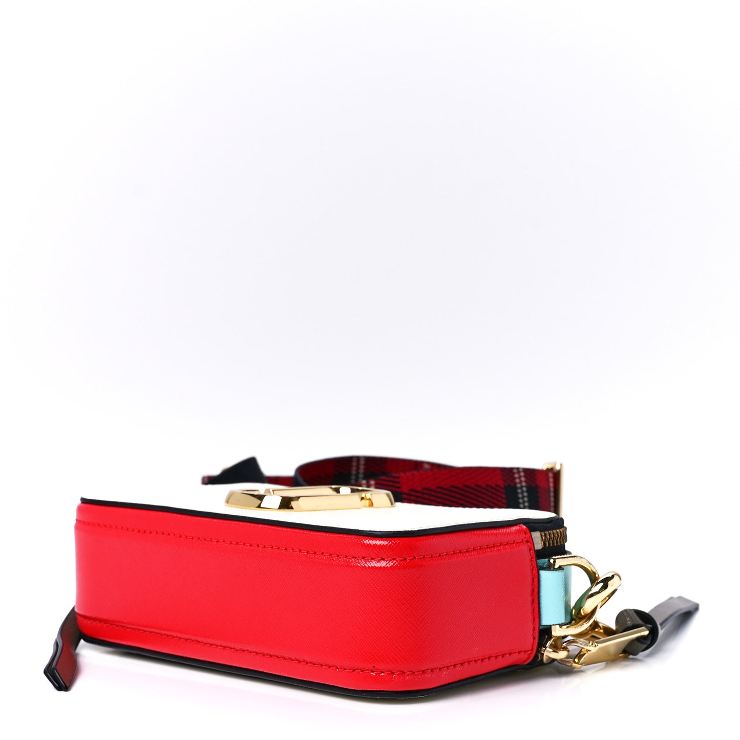 Saffiano Small Snapshot Camera Bag Porcelain Multi