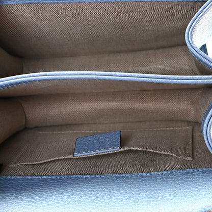 Gucci Dollar Calfskin Small Interlocking G Shoulder Bag Mineral Blue 9 of 9