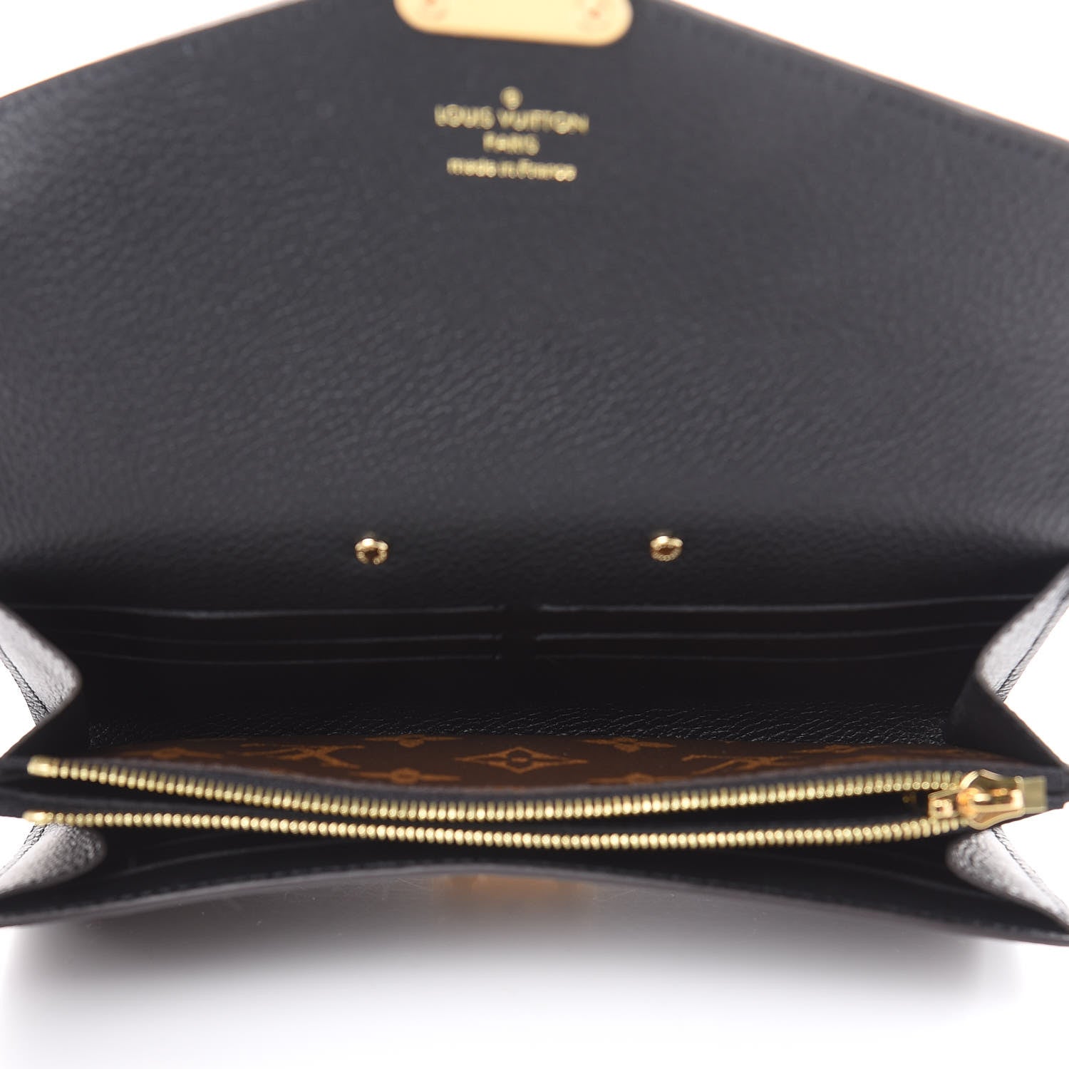 Louis Vuitton Monogram Pallas Wallet Black 5 of 8