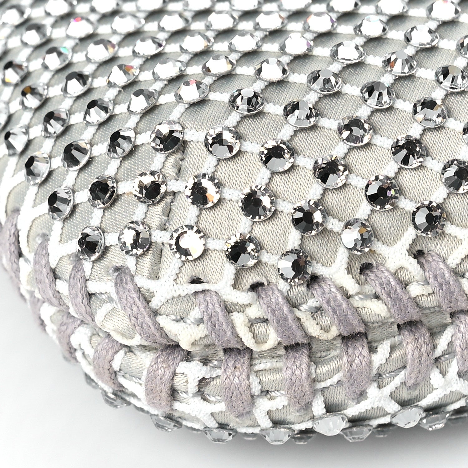 Stella McCartney Mesh Crystal Mini Falabella Tote Silver 7 of 8