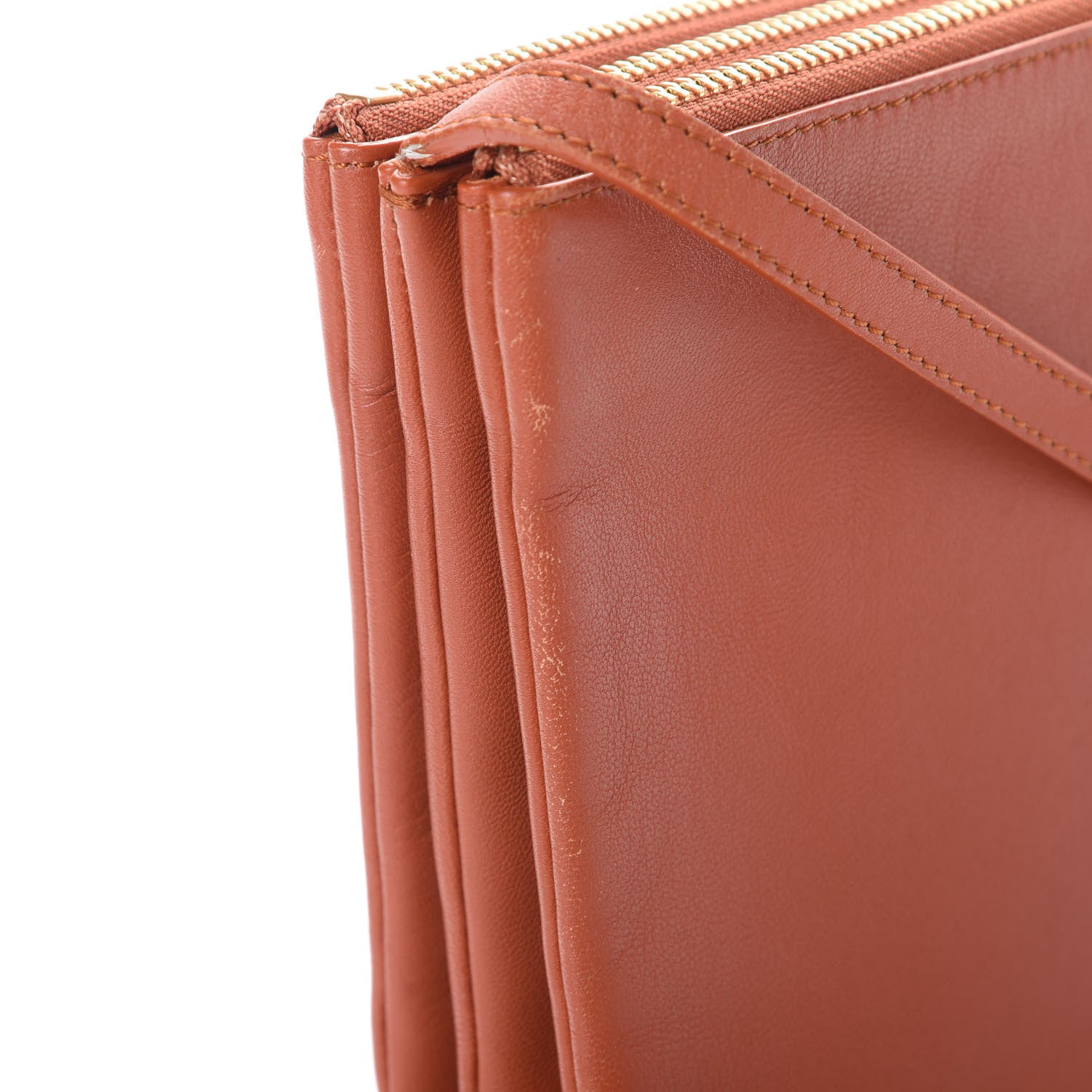 Celine Lambskin Small Trio Crossbody Bag Tan 13 of 16
