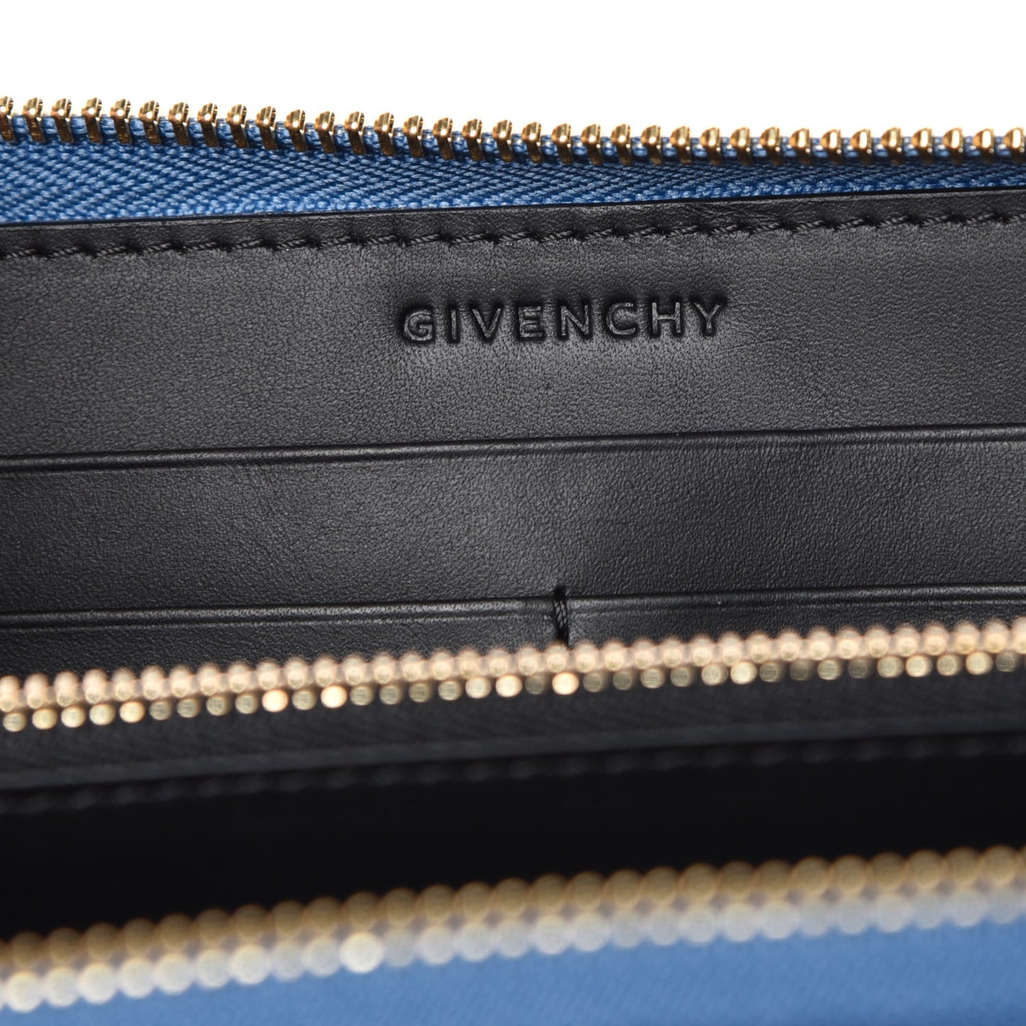 Calfskin Antigona Continental Zip Around Wallet Blue