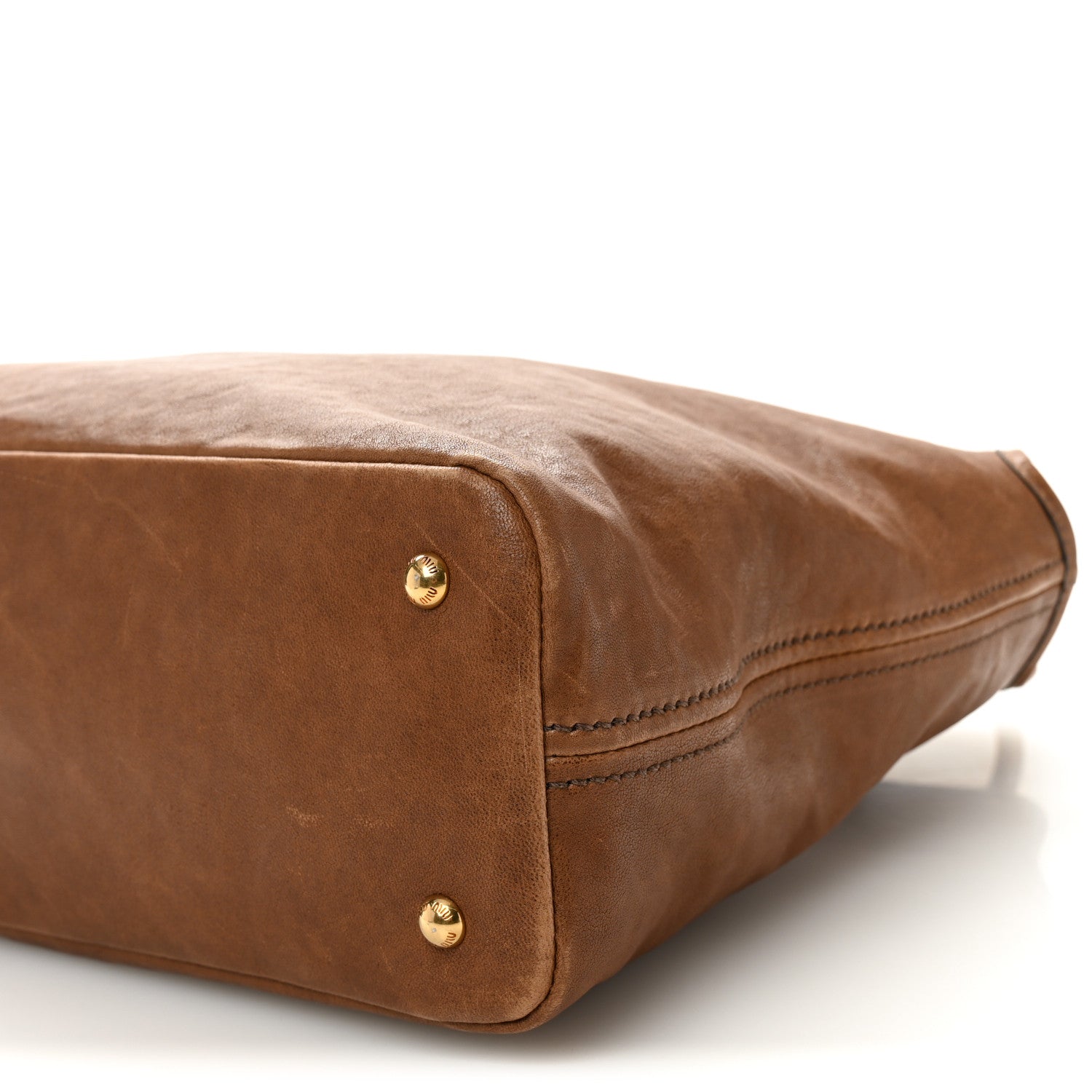 Miu Miu Nappa Medium Aventure Bag Rovere 9 of 9