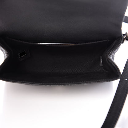 Chanel Grained Calfskin Quilted 2.55 Reissue Flap Belt Bag Clutch Black 5 of 11
