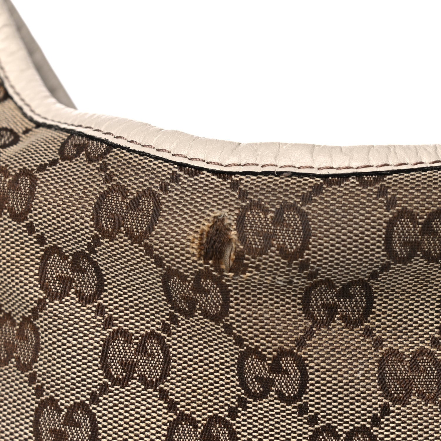 Gucci Monogram Medium New Britt Hobo Off White 9 of 22