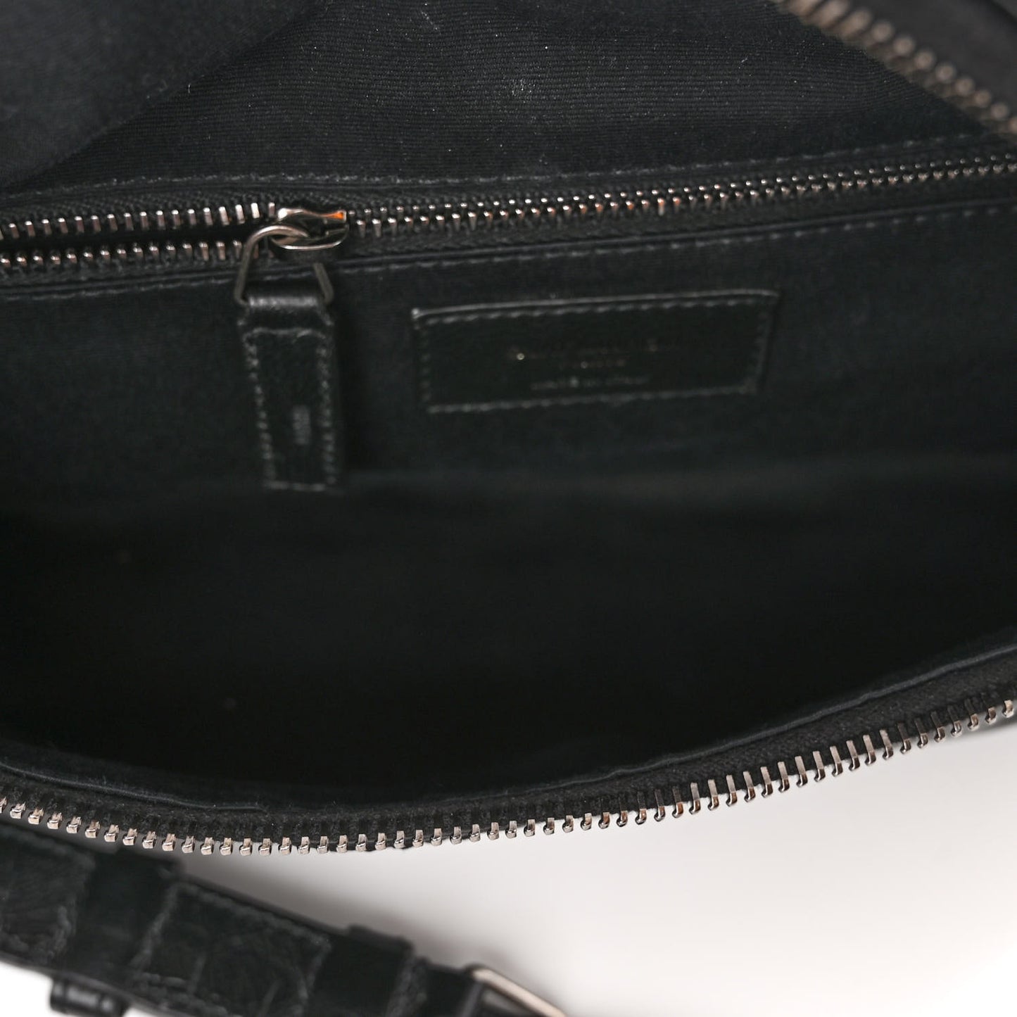 Crinkled Calfskin Matelasse Monogram Niki Body Bag Black