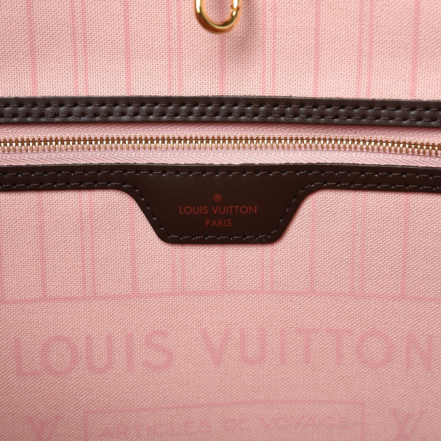Louis Vuitton Damier Ebene Neo Neverfull MM Rose Ballerine 7 of 13