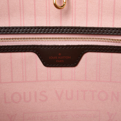 Louis Vuitton Damier Ebene Neo Neverfull MM Rose Ballerine 7 of 13