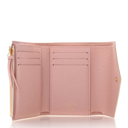 Louis Vuitton Damier Azur Victorine Wallet Rose Ballerine 5 of 7