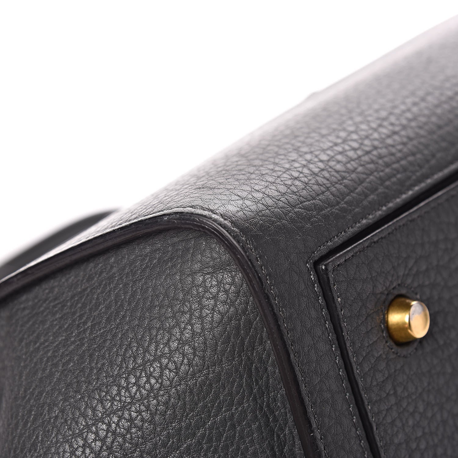 Celine Crisped Calfskin Medium Tie Knot Tote Anthracite 12 of 15