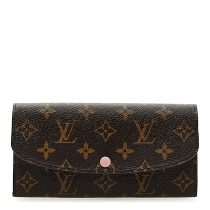 Louis Vuitton Monogram Emilie Wallet Rose Ballerine 1 of 6