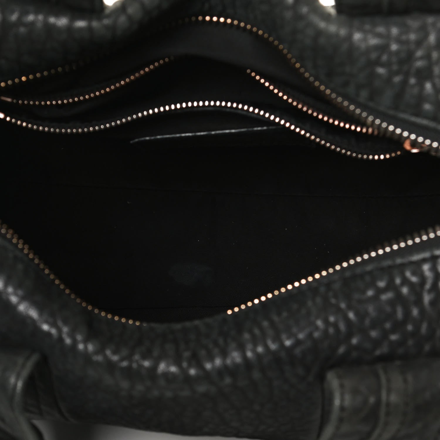 Alexander Wang Pebbled Lambskin Rocco Black Rose Gold Hardware 5 of 12