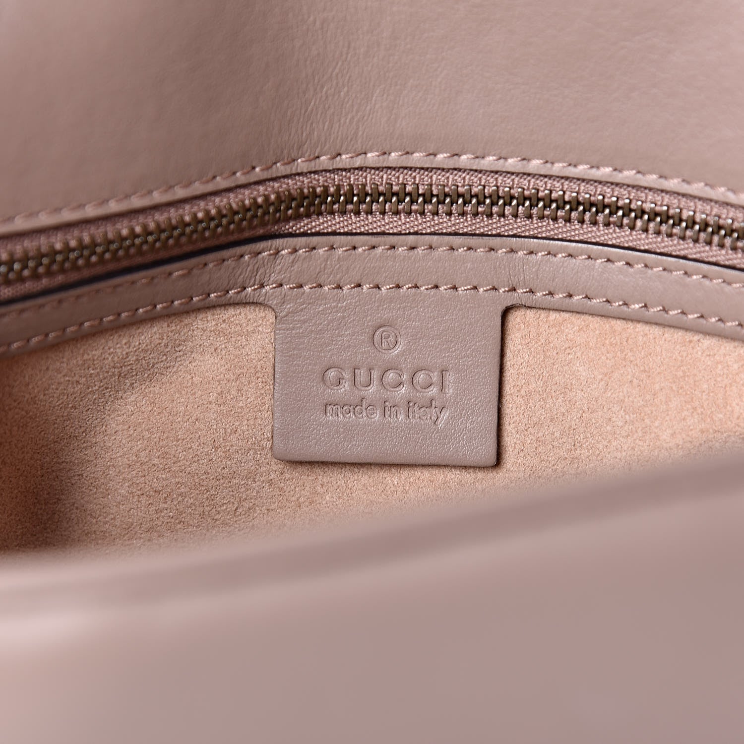 Gucci Calfskin Matelasse Small GG Marmont Shoulder Bag Porcelain Rose 6 of 9