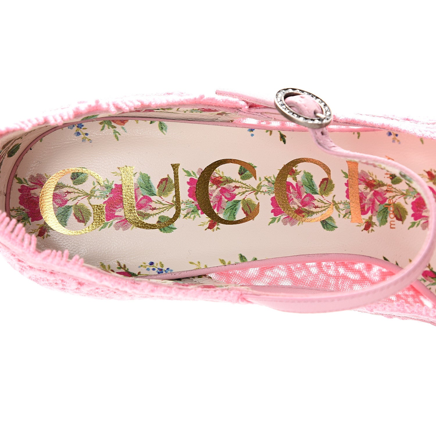 Gucci Lace Pizzo Venice Pumps 36 Sugar Pink 7 of 8