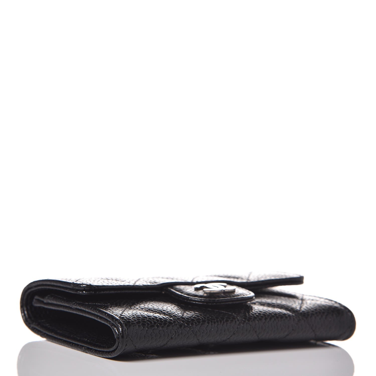 Chanel Caviar Quilted Flap Card Holder Black 4 of 8