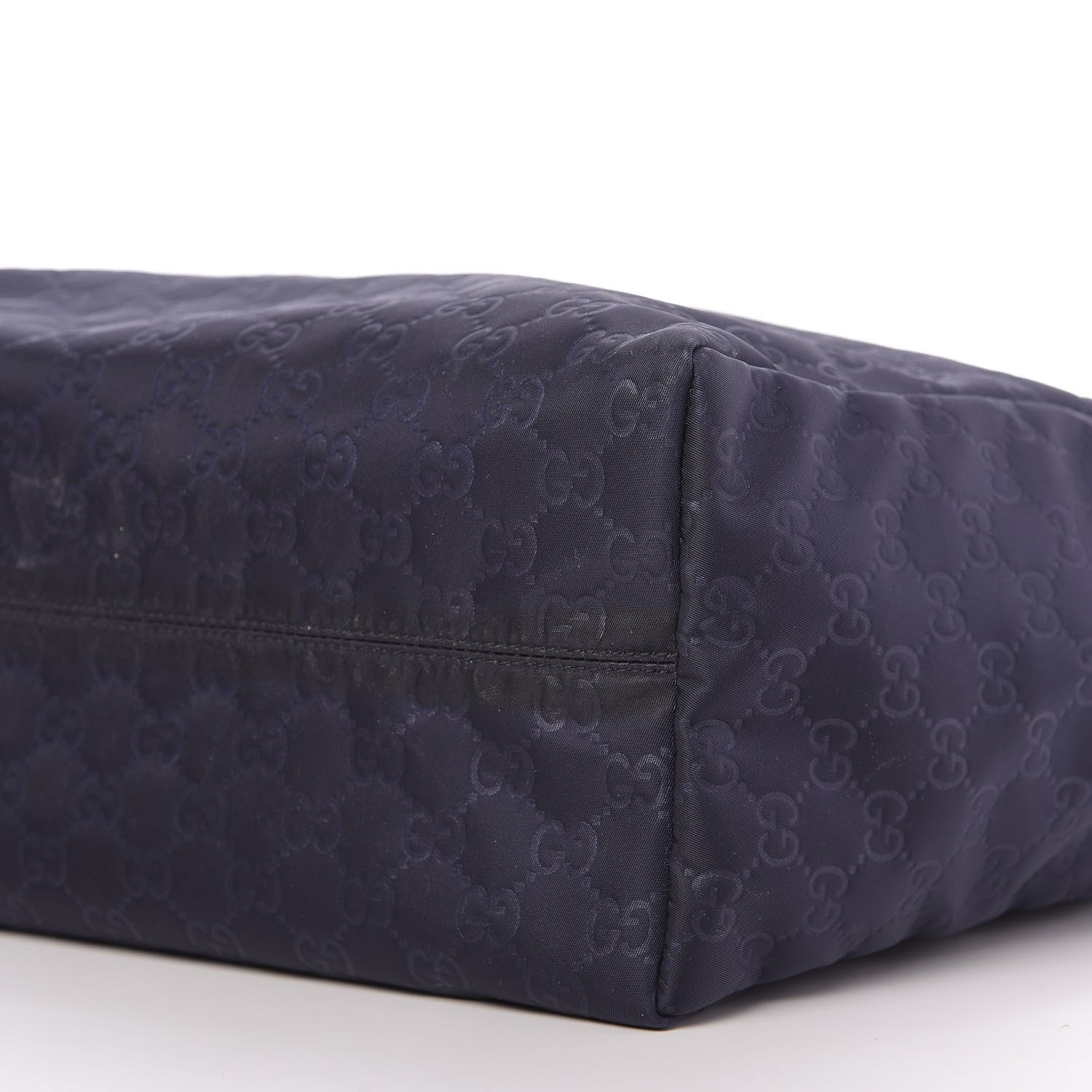 Gucci Nylon Guccissima Medium Tote Navy 7 of 12
