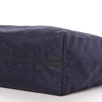 Gucci Nylon Guccissima Medium Tote Navy 7 of 12