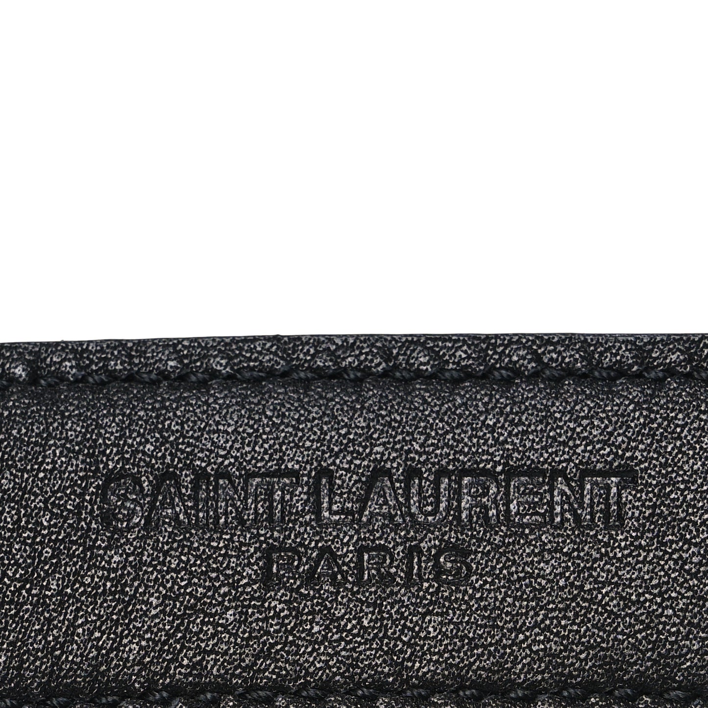 Grained Calfskin Monogram Square Buckle Belt 65 26 Black
