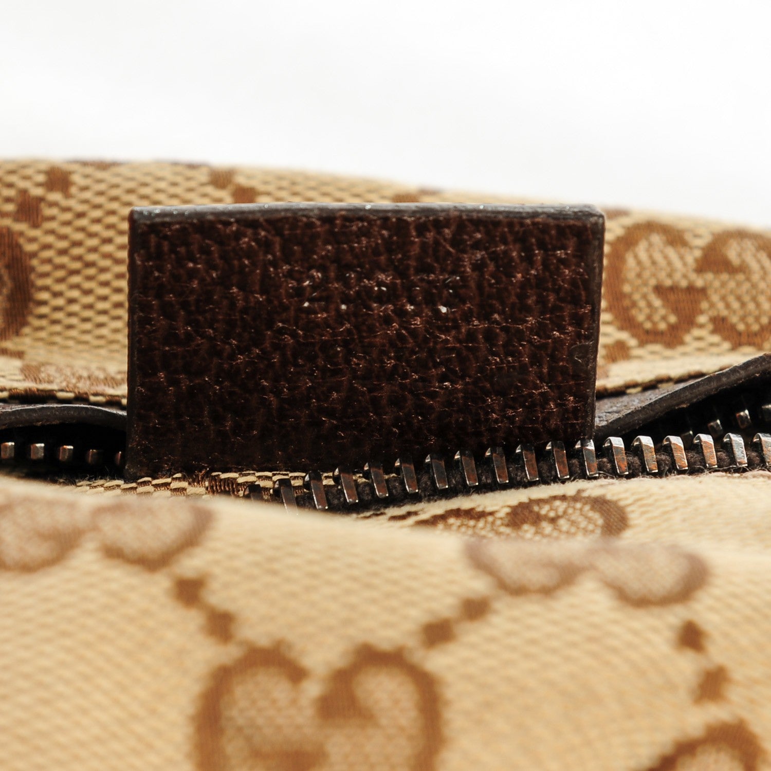 Gucci GG Monogram Web Double Pocket Belt Bag Dark Brown 7 of 7