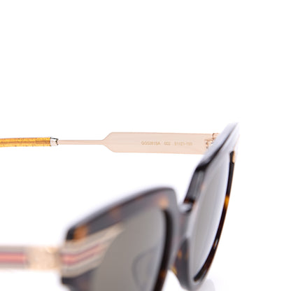 Gucci Acetate Square Frame Web GG0281SA Sunglasses Havana 5 of 6