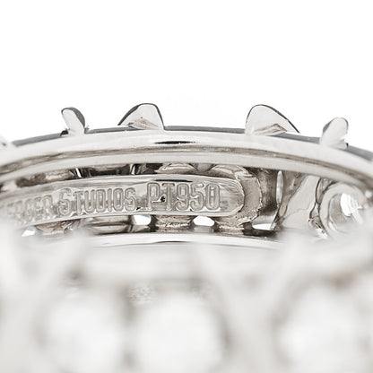 Tiffany Platinum Diamond Schlumberger Sixteen Stone Ring 49 5 7 of 8
