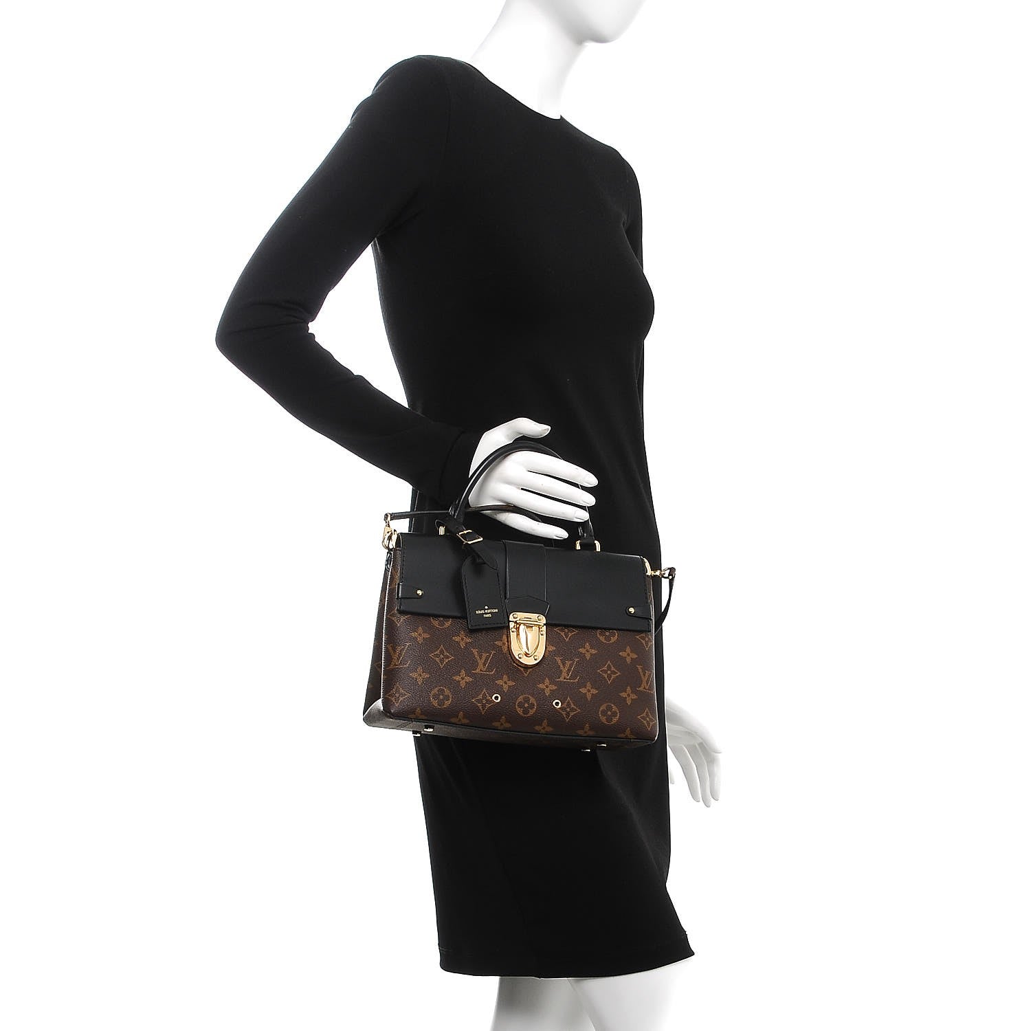 Louis Vuitton Monogram One Handle Flap Bag MM 3 of 8