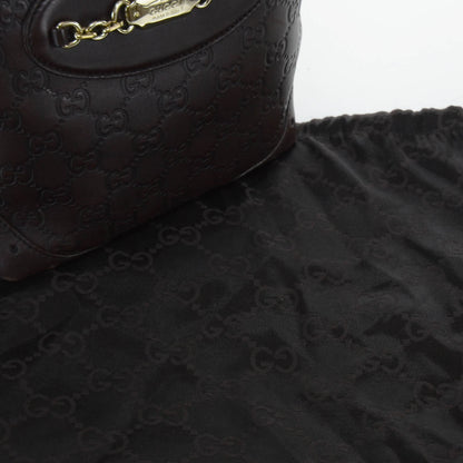 Gucci Guccissima Small Punch Tote Chocolate Brown 7 of 11