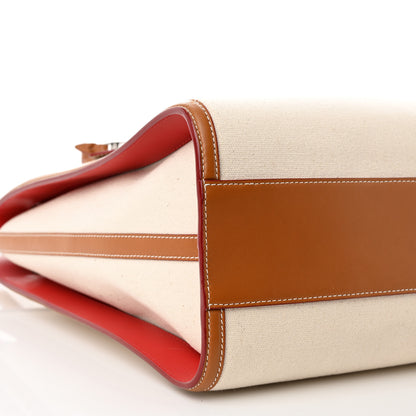 Alexander McQueen Canvas The Tall Story Shoulder Bag Natural Tan 8 of 10