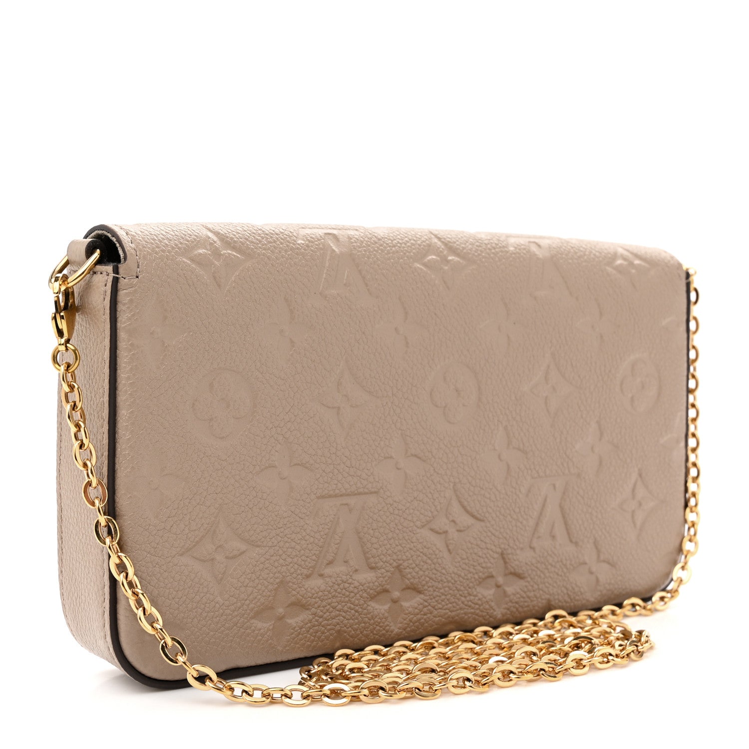 Louis Vuitton Empreinte Pochette Felicie Chain Wallet Tourterelle 3 of 11