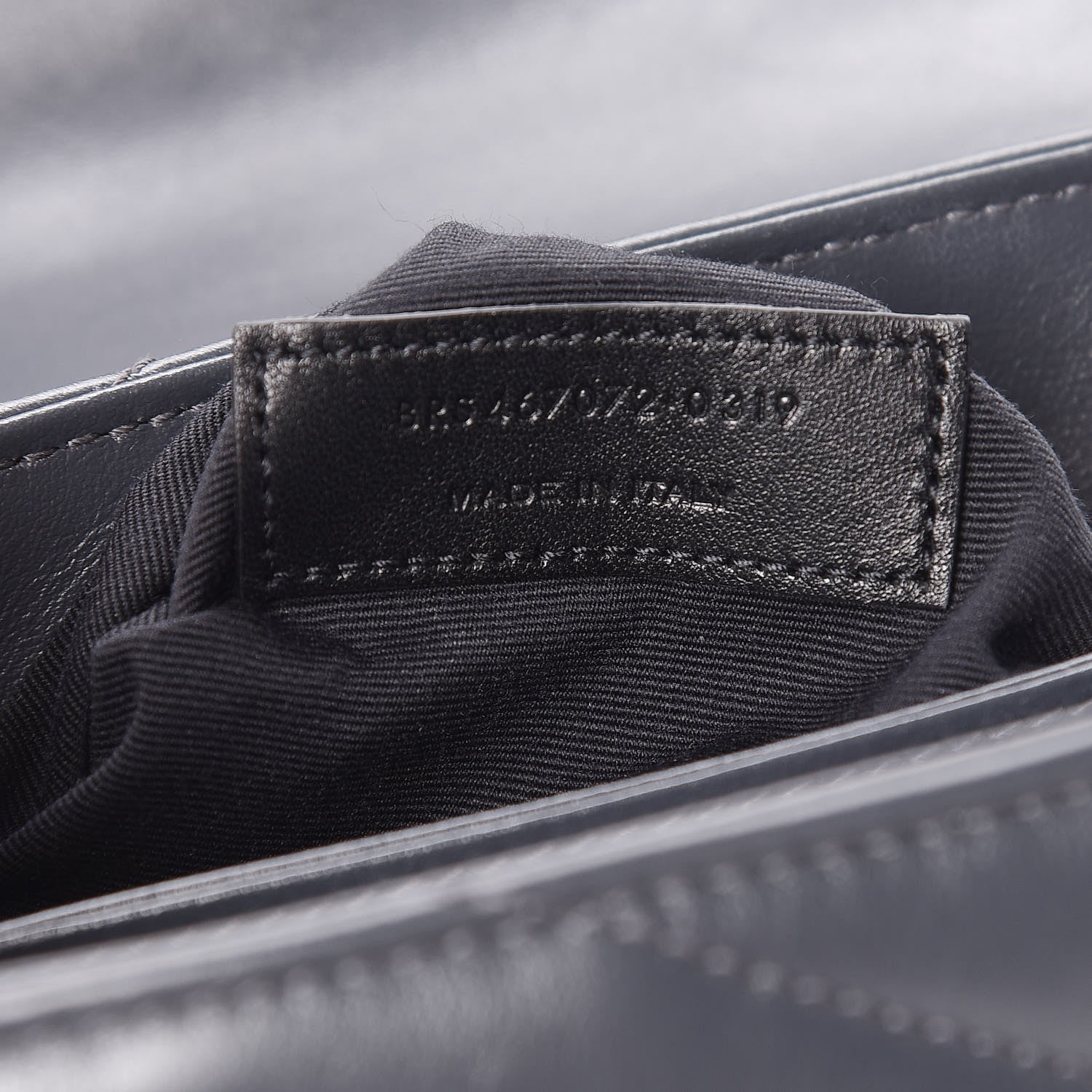 Saint Laurent Calfskin Y Quilted Monogram Toy Loulou Crossbody Bag Asphalt 10 of 12