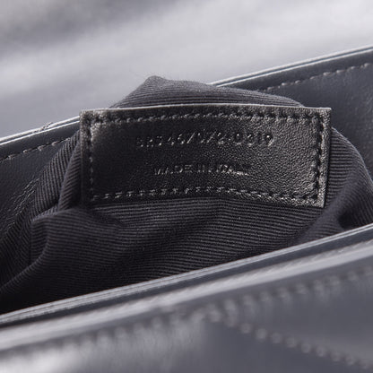 Saint Laurent Calfskin Y Quilted Monogram Toy Loulou Crossbody Bag Asphalt 10 of 12