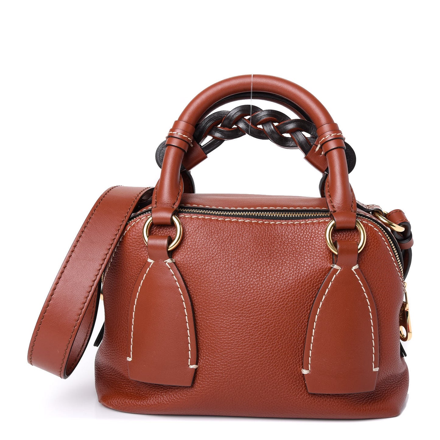 Calfskin Small Daria Sepia Brown