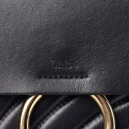 Chloe Calfskin Quilted Medium Faye Backpack Full Blue 6 of 9