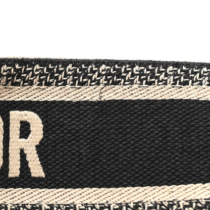 Christian Dior Canvas Embroidered Shoulder Strap Black 5 of 5