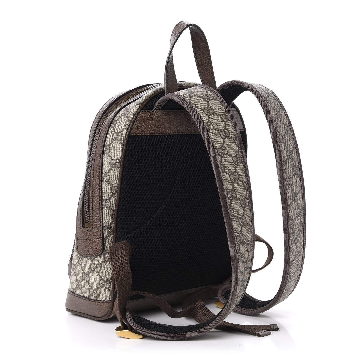 Gucci GG Supreme Monogram Calfskin Web Small Ophidia Day Backpack Beige Ebony New Acero 2 of 10