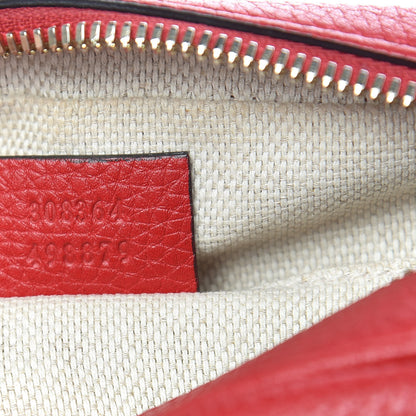 Gucci Pebbled Calfskin Small Soho Disco Bag Tabasco Red 11 of 11