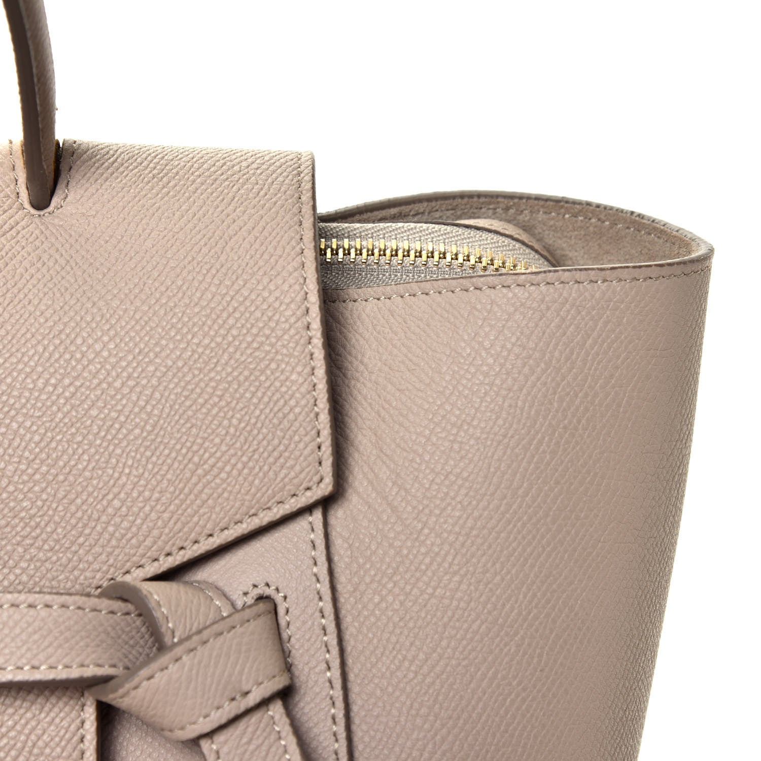 Celine Drummed Calfskin Small Belt Bag Light Taupe 6 of 9