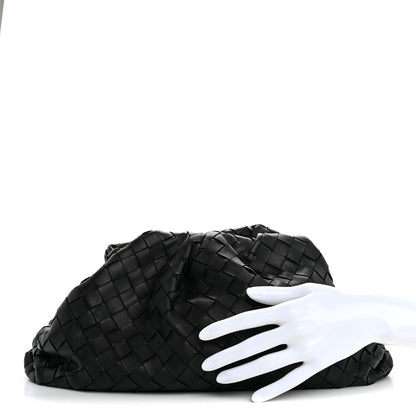 Bottega Veneta Nappa Maxi Intrecciato The Pouch Oversized Clutch Black 2 of 11
