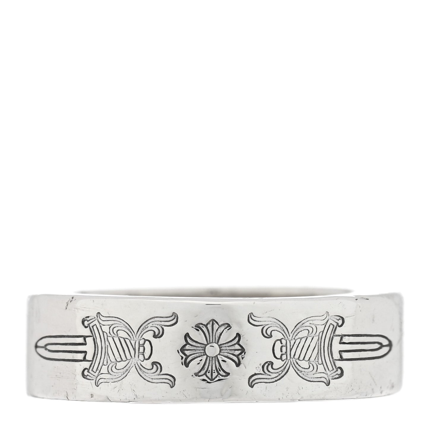Sterling Silver Spacer Dagger Ring 49 4.75